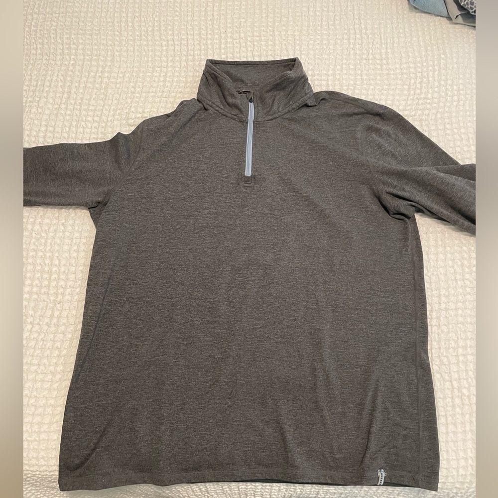 Marine Layer Grey Quarter Zip